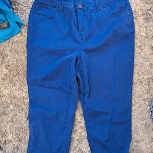 Chico's Deep Blue Crop Pants